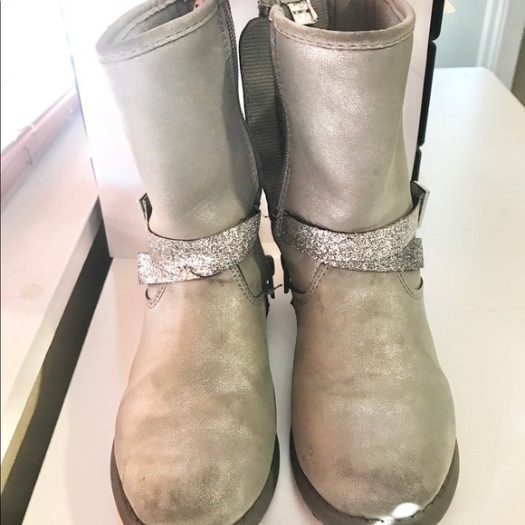 OSHKOSH Children’s Grey sparkly fashion boots - Picture 8 of 10